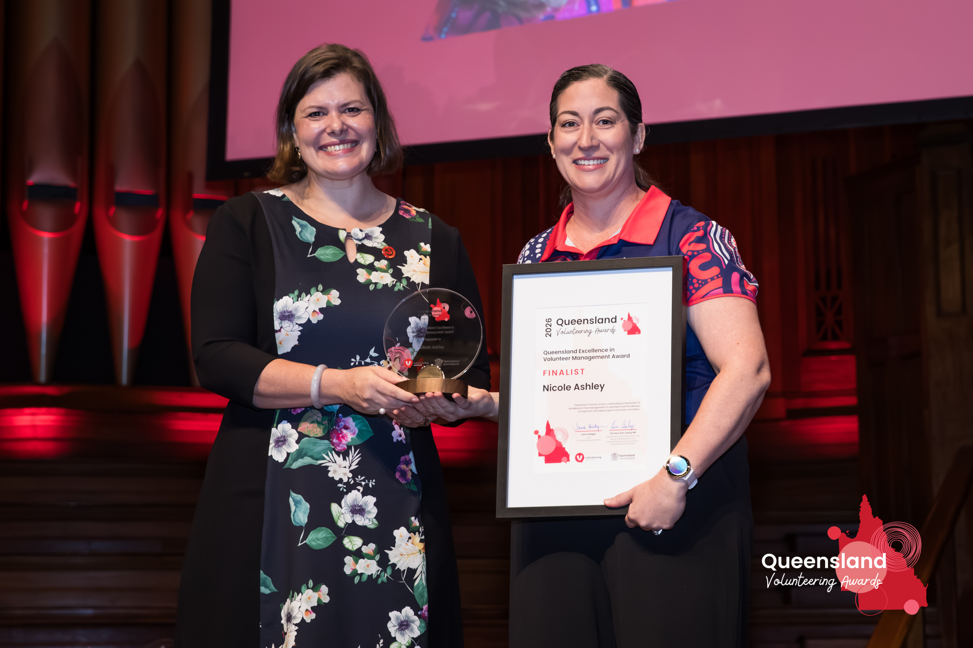 Nicole Ashley awarded by Nikki Boyd MP