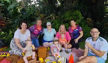 Members of the Auslan playgroup with Play Matters Regional Manager and Community Development Officer