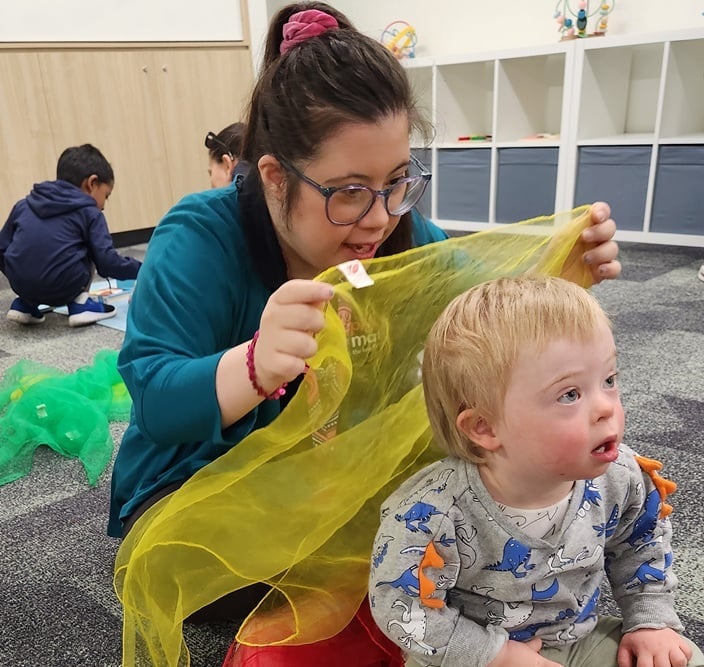 Olivia and Oscar at Sunnybank PlayConnect+