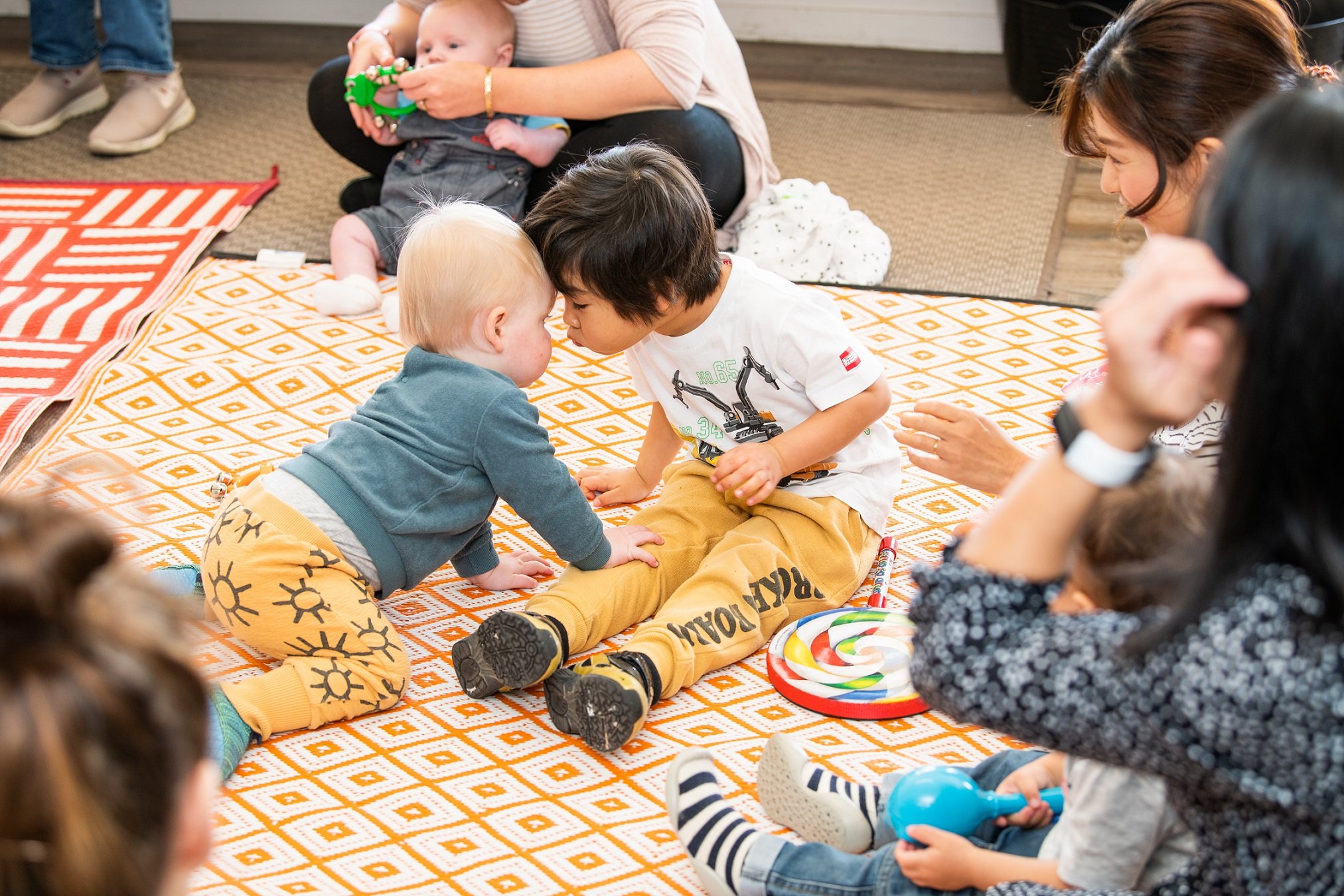 Culturally diverse children playing together