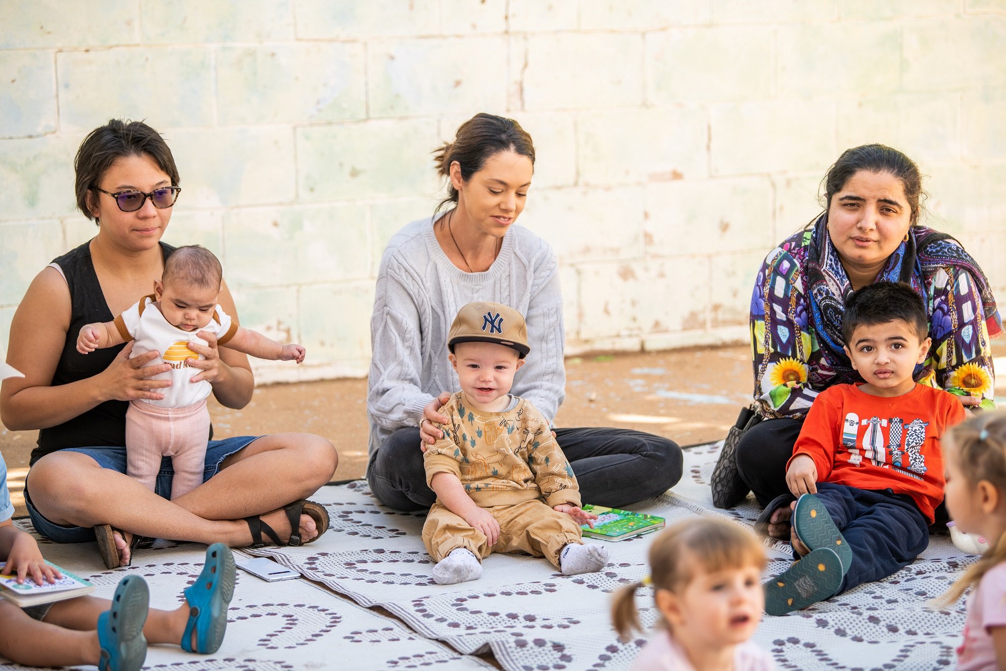 Diverse group of families at Mt Isa Playgroup