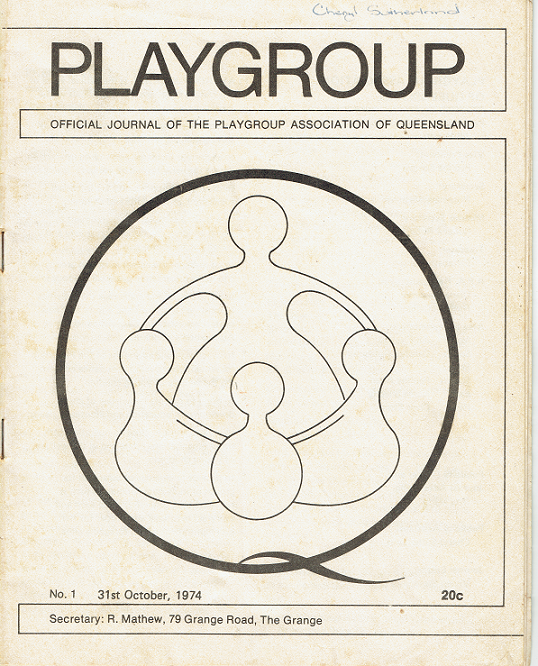 1974 First Playgroup Journal cover page