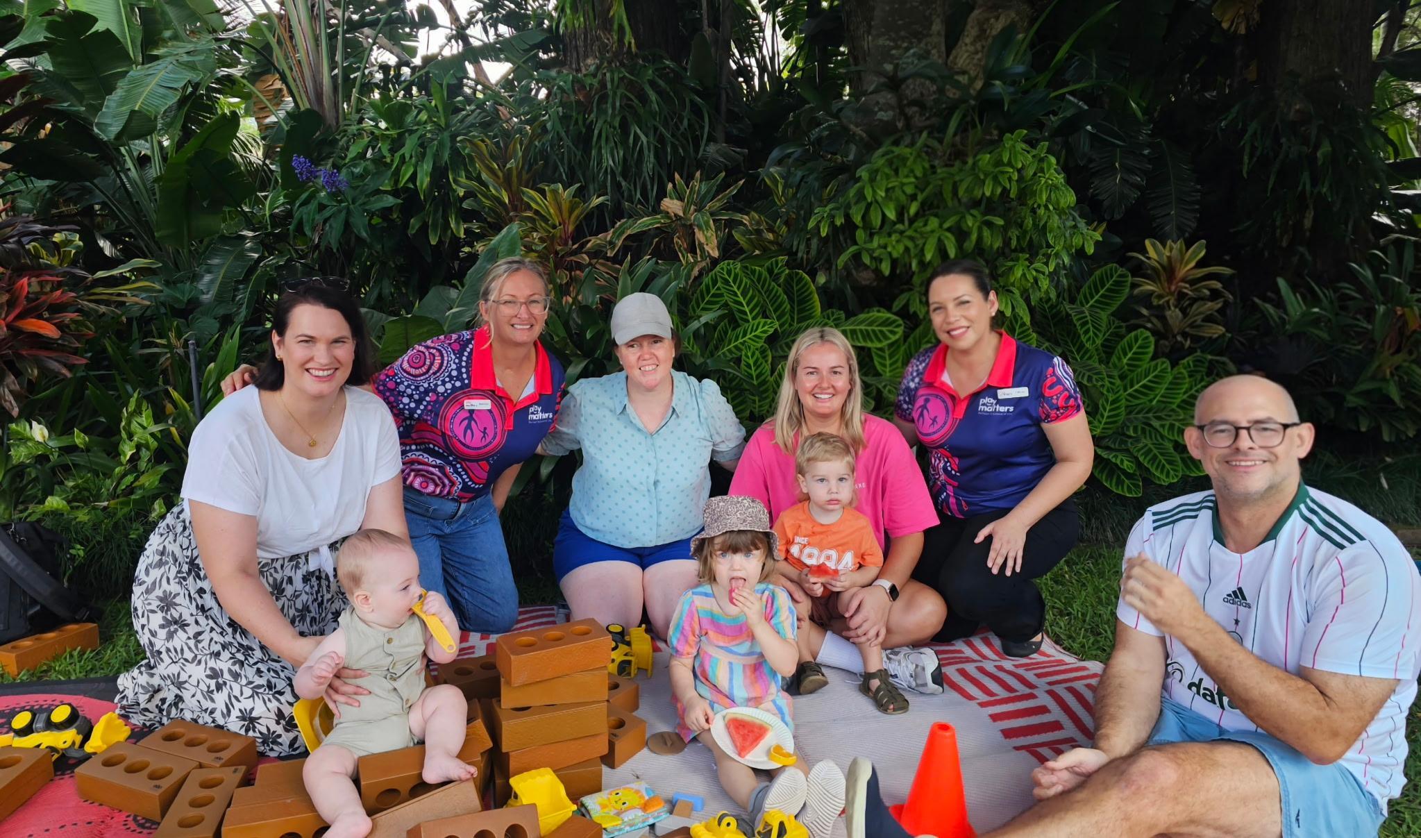Members of the Auslan playgroup with Play Matters Regional Manager and Community Development Officer