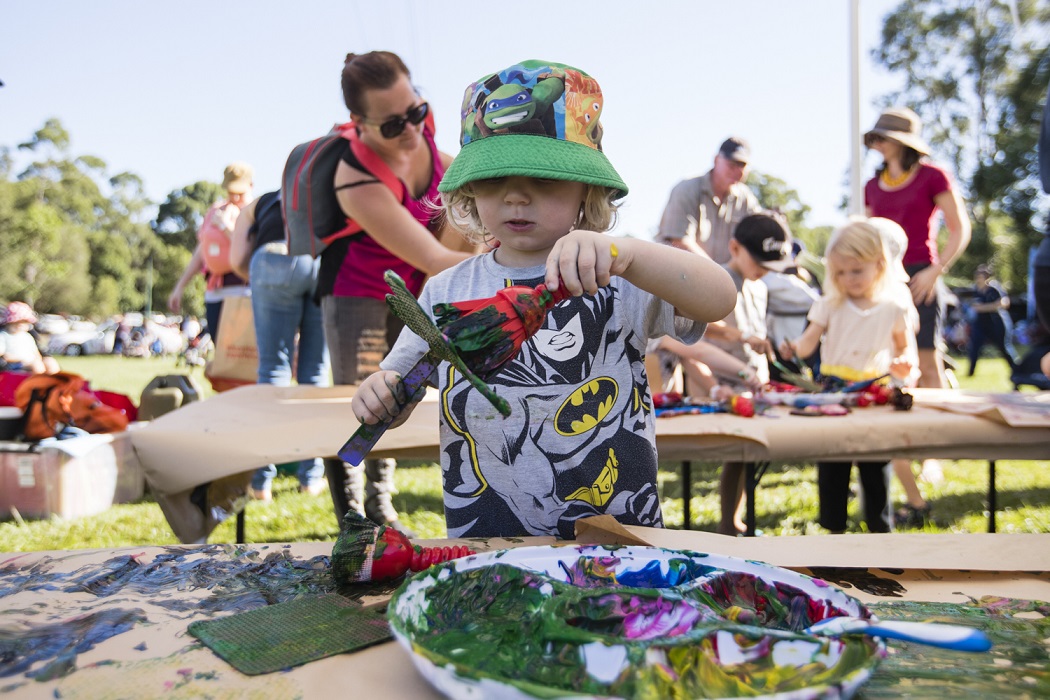 Boy painting