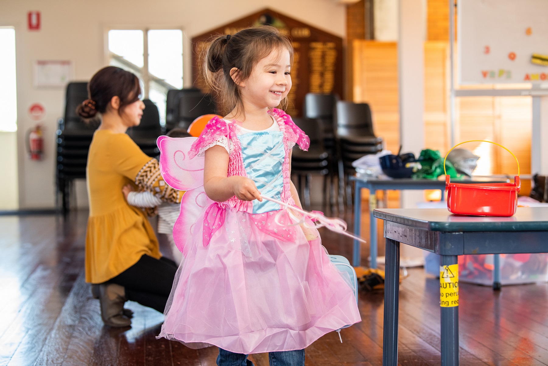 Child dressed as a fairy