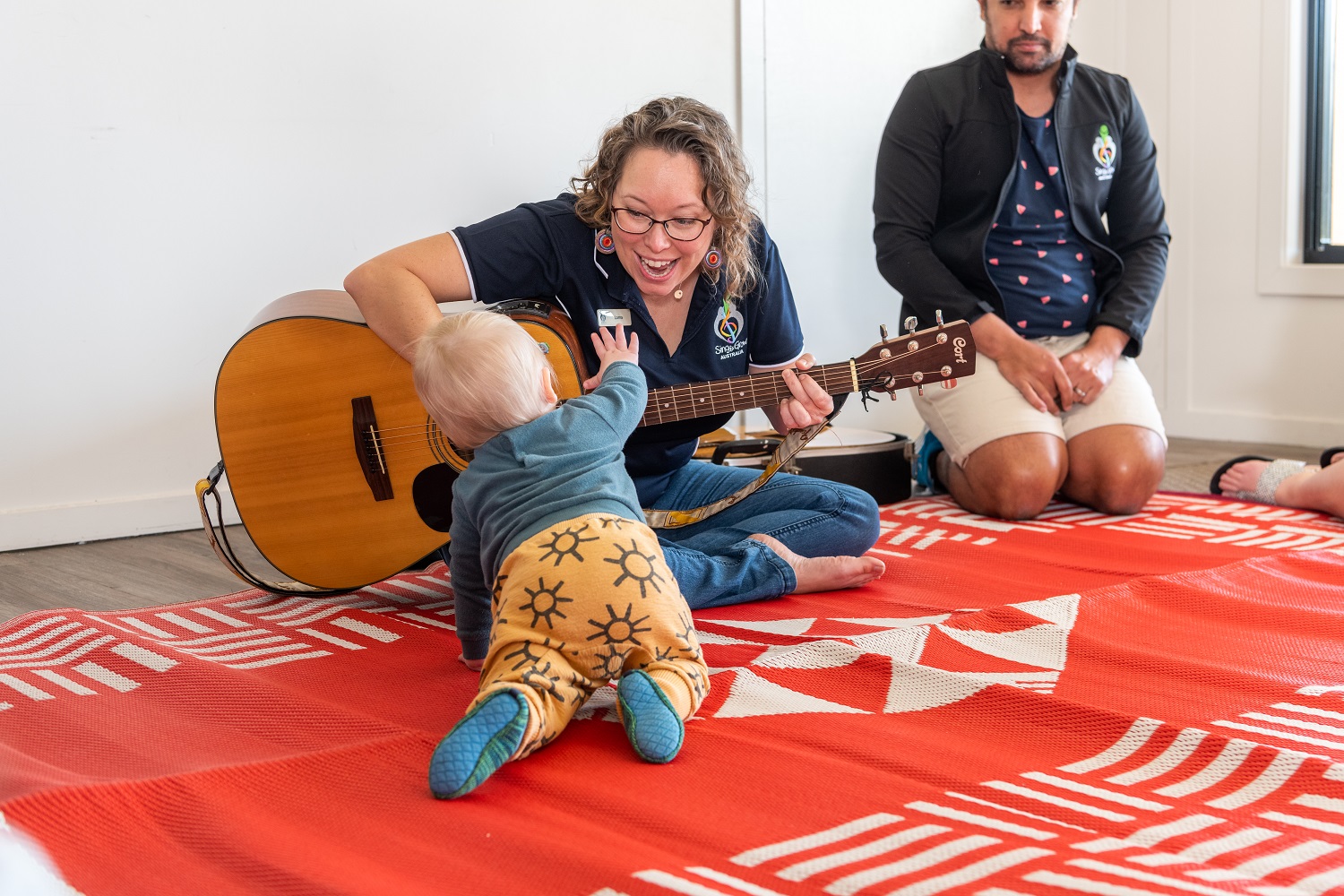 Guitar and baby