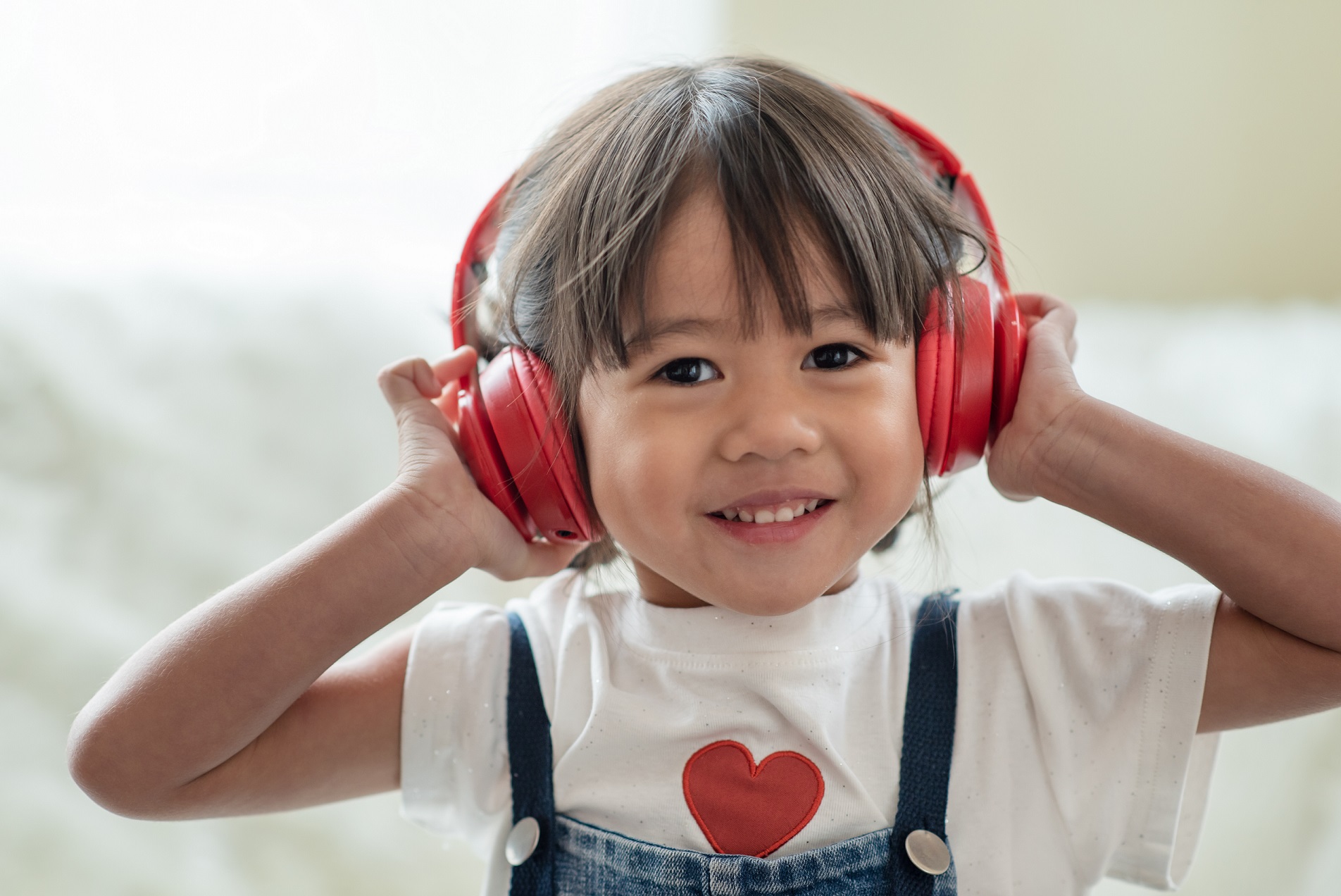 Child with headphones