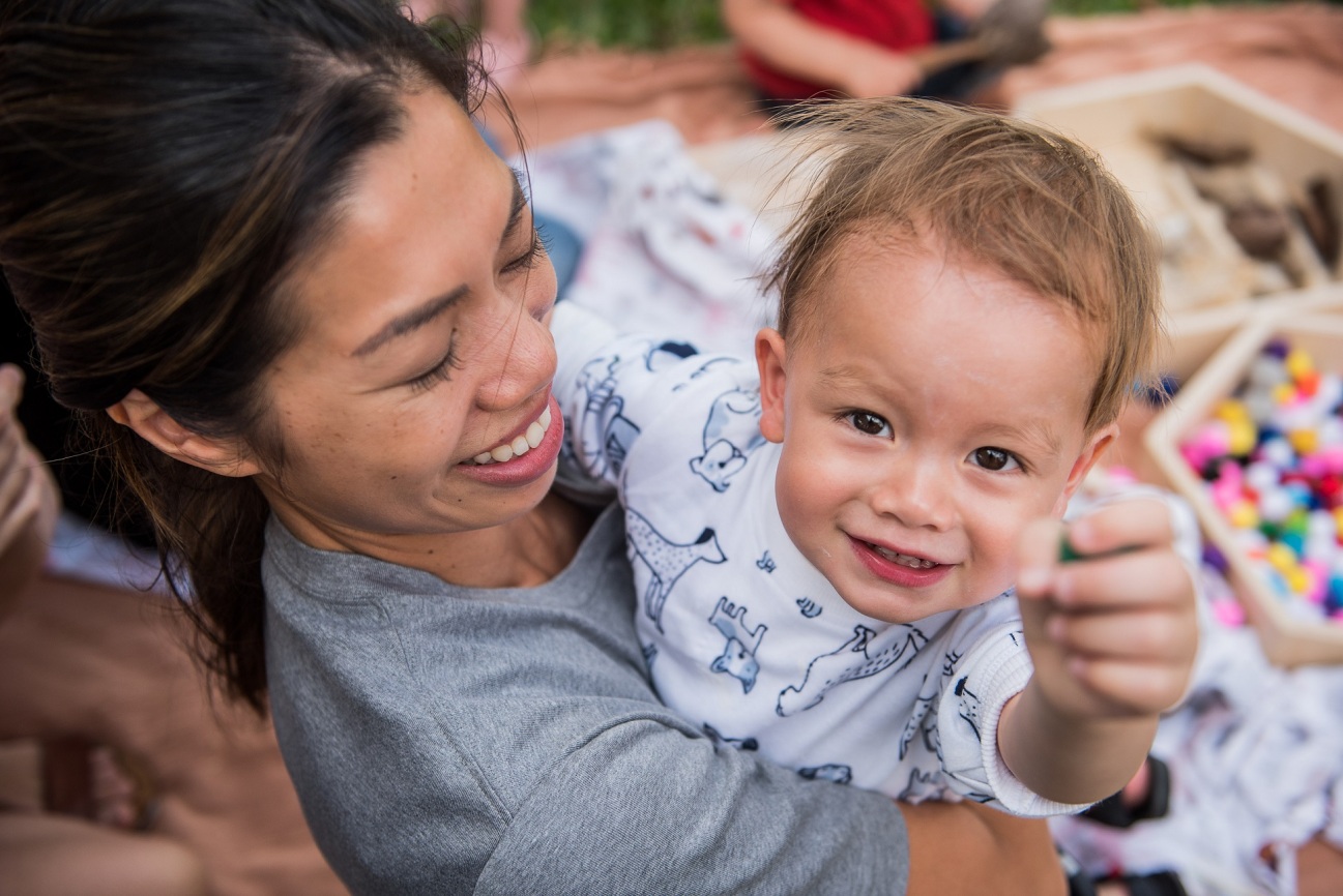 baby and mother at playgroup