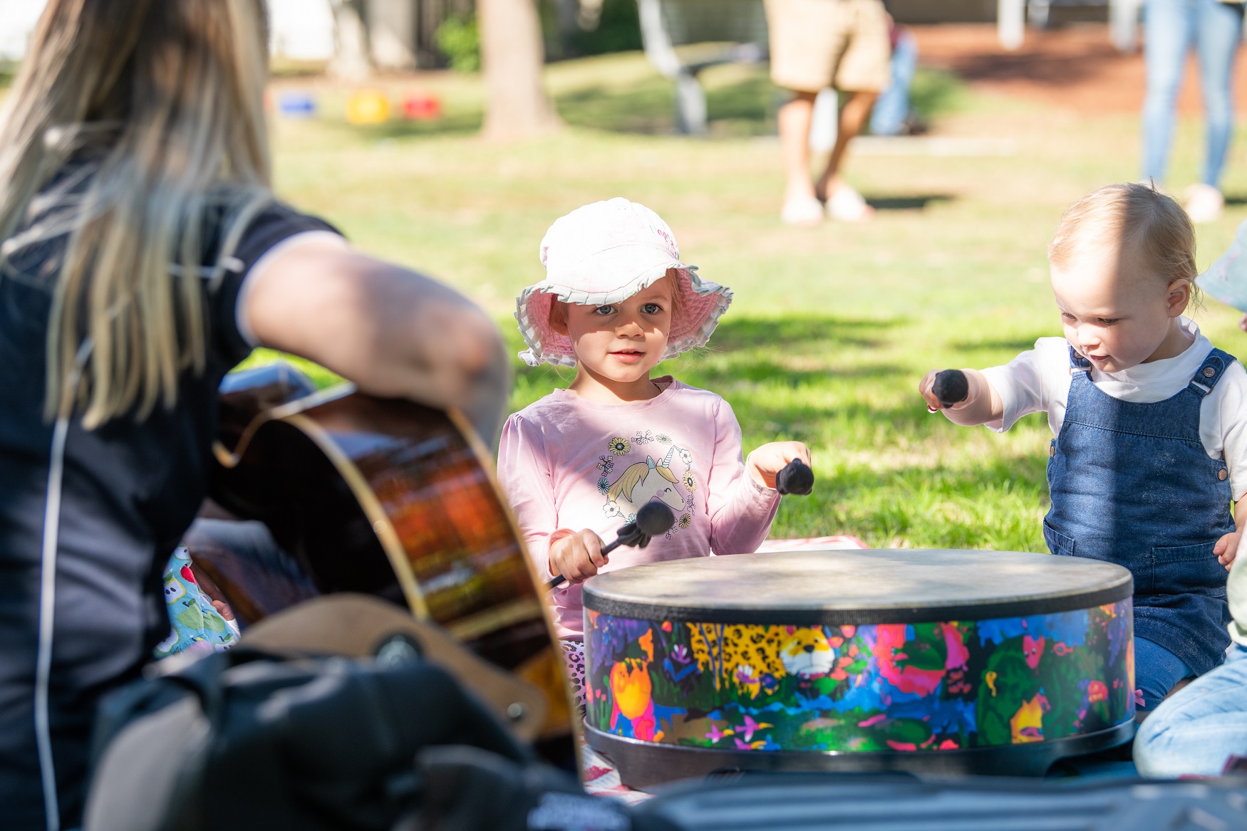 Children with drums